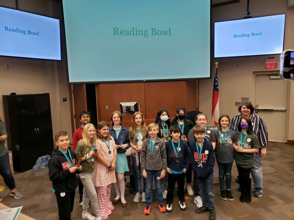 mta_marlins's tweet photo. We are so proud of our Tome students!  Today our team placed FIRST in the Tome Reading Bowl at Tome Con!  They competed in 4 rounds against 4 other teams to show off their knowledge!  Proud is an understatement! @Hall_Schools https://t.co/wQvDgtaYea