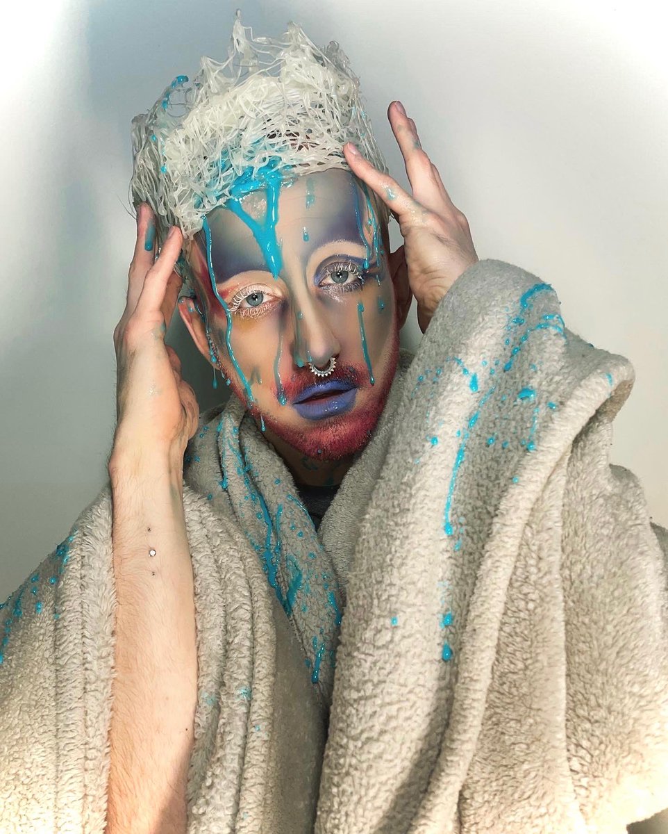 silk_french's tweet photo. Anyone else have a splitting headache lately?

#drag #nonbinary #specialfx #beardeddrag https://t.co/tgnOuH31sJ