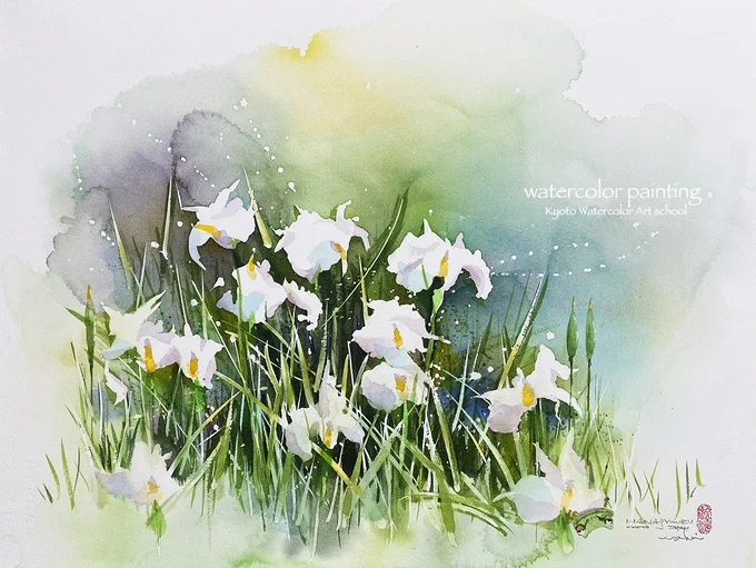 カエルが居ます^ ^#Watercolor #スケッチ #水彩画 #淡彩略画 #生徒募集 #透明水彩 #京都水彩画塾  #水彩画ワークショップ  #水彩画教室  #京都の絵画教室  #水彩画のある暮らし 