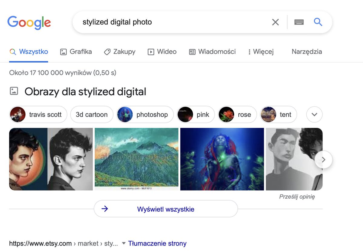 Type "stylized digital photo" in google and you will get my #photoshop #tutorial created for <a href="/pluralsight/">Pluralsight</a> [3rd image from left]

pluralsight.com/courses/styliz…

Happy creating!