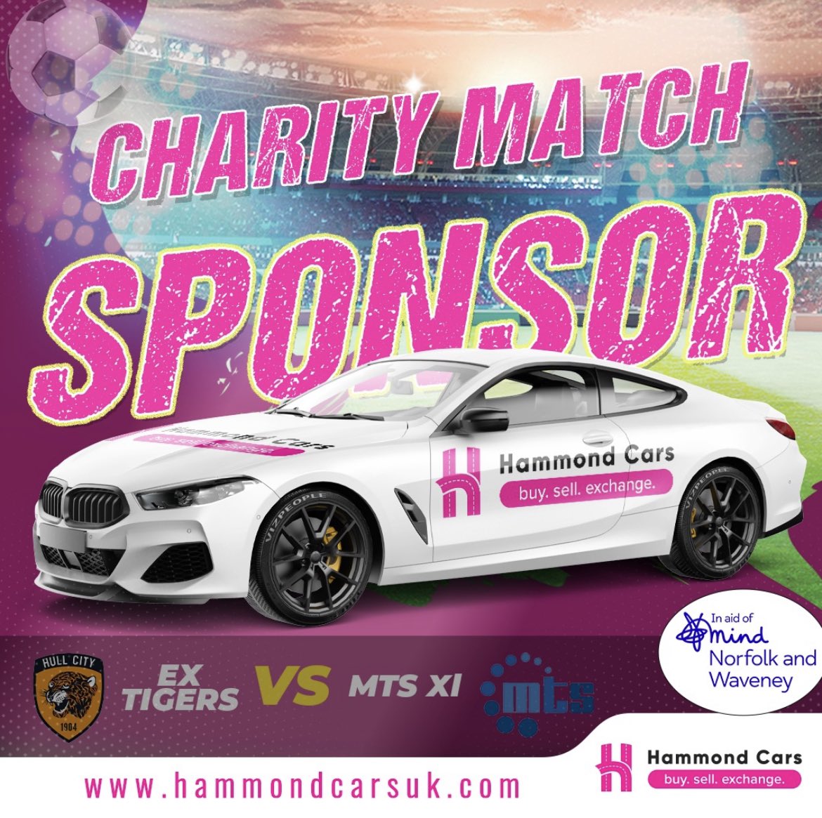 We would like to thank <a href="/HammondCarsLtd/">Hammond Cars</a> for being our matchday sponsor for our mind charity game MtsXI vs <a href="/ex_tigers/">Ex-Tigers</a>.