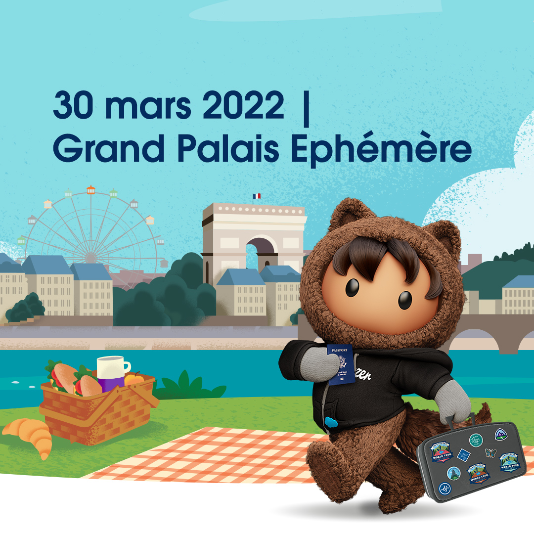 SalesforceFR's tweet photo. Le Salesforce World Tour Paris est de retour ! 🔥

Rendez-vous au Grand Palais éphémère le 30 mars prochain pour une journée sous le signe de l'innovation et de l'échange ! 

cc @Accor, @CMACGM, @Ankorstore, @EmilieSidiqian, @ParkerHarris

#salesforcetour https://t.co/xmDNmTp0tE