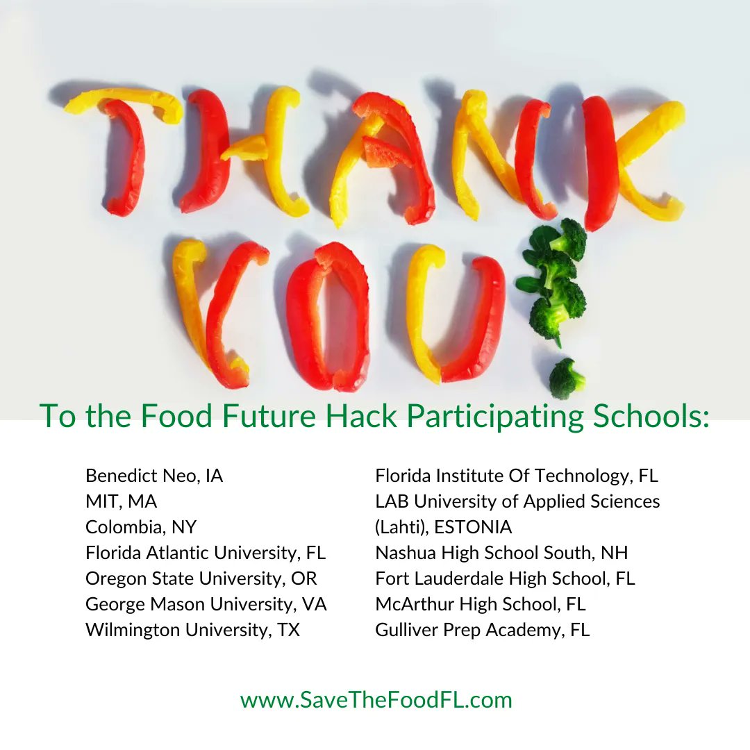 savethefoodweek's tweet photo. The Food Future Hack was inspiring and eye opening thanks to innovative students from 13 high schools and universities across the country. Thank you for supporting #foodwasteprevention. View the submissions here: https://t.co/eLO5TDyvkn #FoodWastePreventionWeek #foodwastesolution https://t.co/9GNBqfv63Y