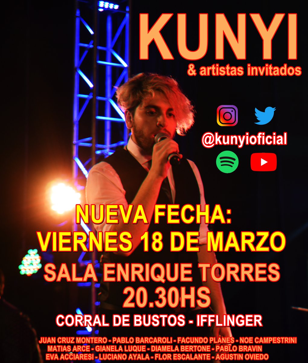 kunyioficial's tweet photo. NUEVA FECHA
VIERNES 18 DE MARZO
LOS ESPERAMOS!!! #KUNYI https://t.co/7EaU4y061O