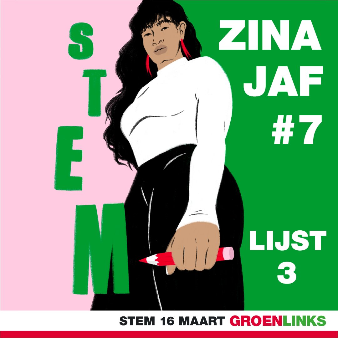 dirkalstein's tweet image. Stem ZINA JAF nr. 7 van @groenlinks 
Sittard-Geleen de raad in
In de raad wil ze een jong en progressief geluid laten horen en zorgen voor een nóg mooier en duurzamer Sittard-Geleen. 
@GLSittardGeleen
sittard-geleen.groenlinks.nl/kandidatenlijs…
#GR2022 #stemjong #stemopeenvrouw #groenlinks