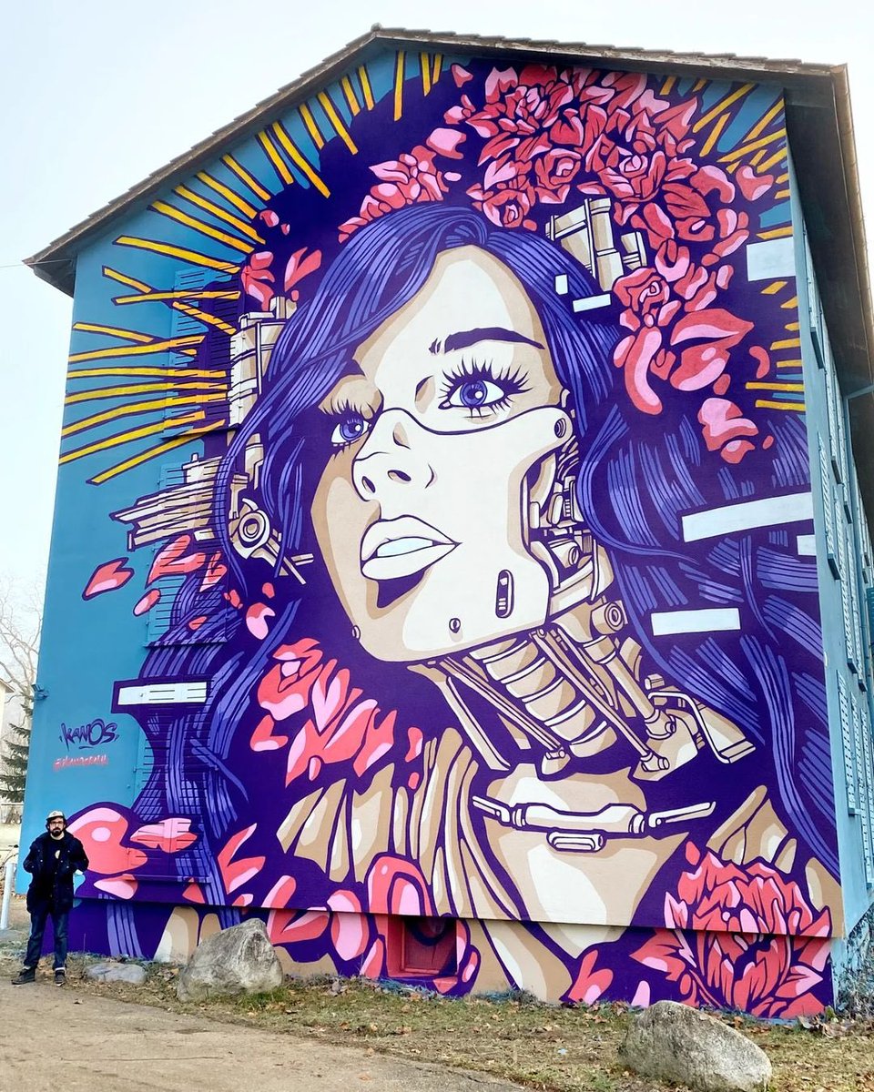#StreetArt #graffiti by Alex Kanos in Geneva, Switzerland 🇨🇭