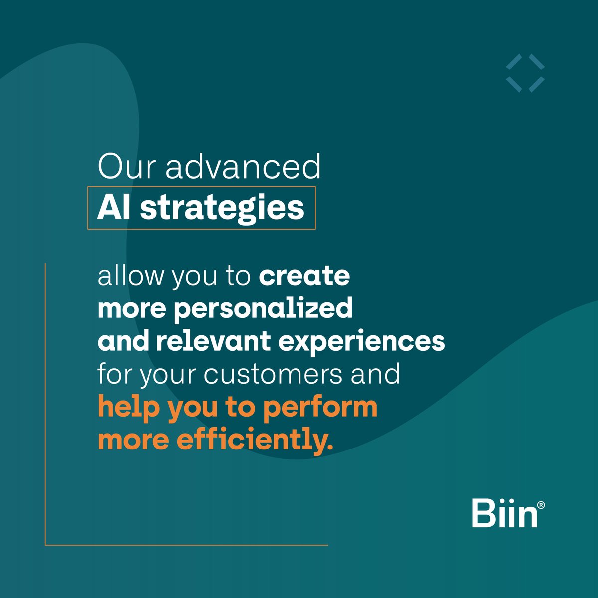 BiinSolutions's tweet photo. Our advanced AI strategies allow you to create more personalized and relevant experiences for your customers and help you to perform more efficiently. 

#biin #biinsolutions #smartbusiness #innovation  #digitabusiness #technology https://t.co/kgytgI3J3c