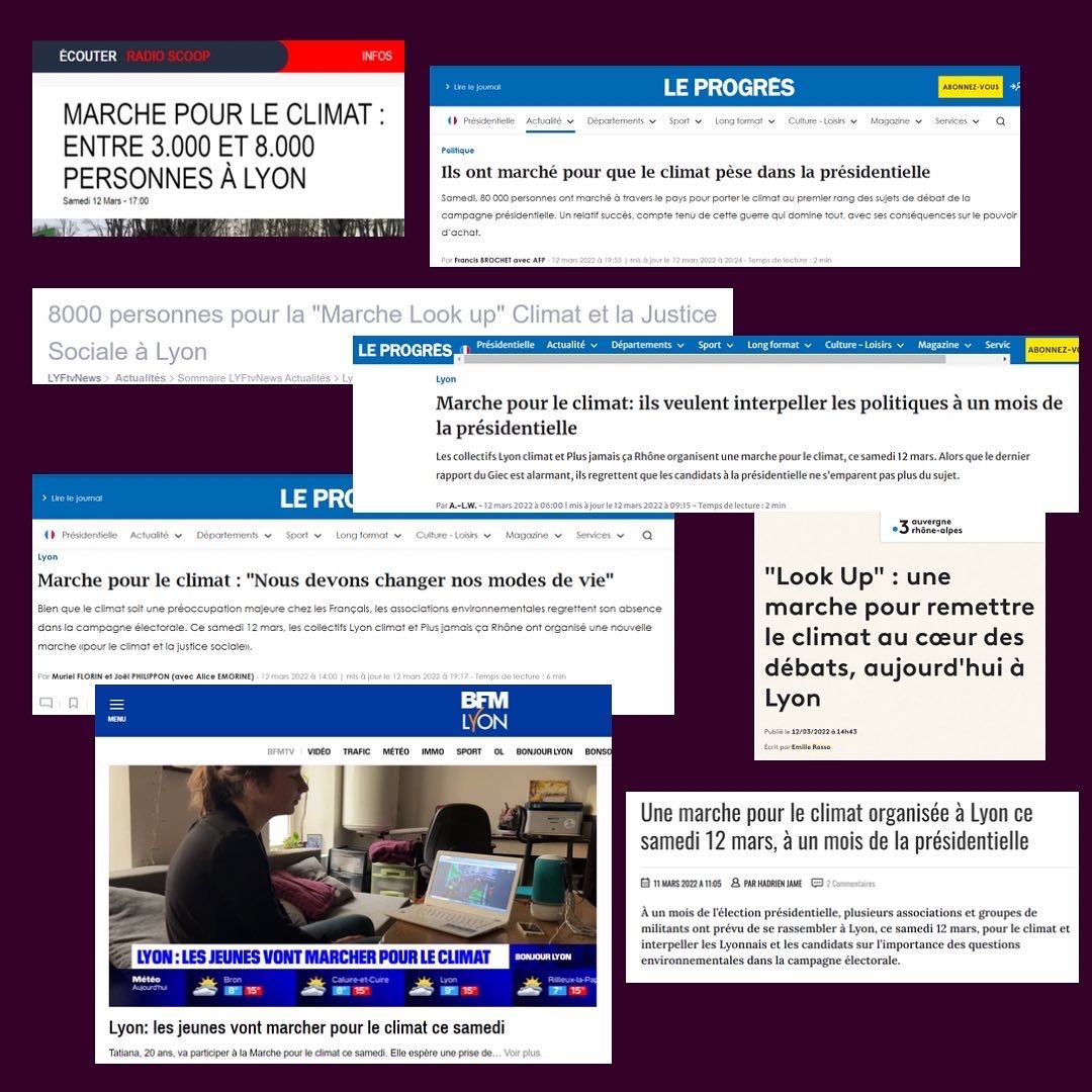 Lyon_Climat's tweet photo. Ça y est on commence à en parler… Ce n’est que le début🔥 De nombreuses autres mobilisations arrivent pour continuer à imposer les sujets environnementaux, et surtout à faire parler les candidat.e.s et les médias de justice sociale, revendication encore largement invisibilisée✊ https://t.co/Obd0yrtxNe