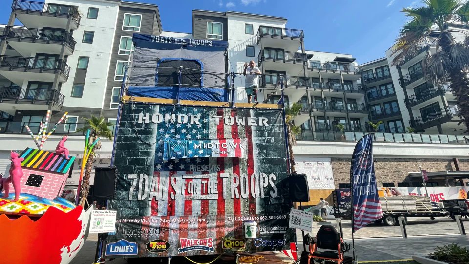 Marine veteran spends 7 days up in the air to raise money for Tampa vet bit.ly/3q9Ds2C via <a href="/WFLABrittany/">Brittany Muller</a>