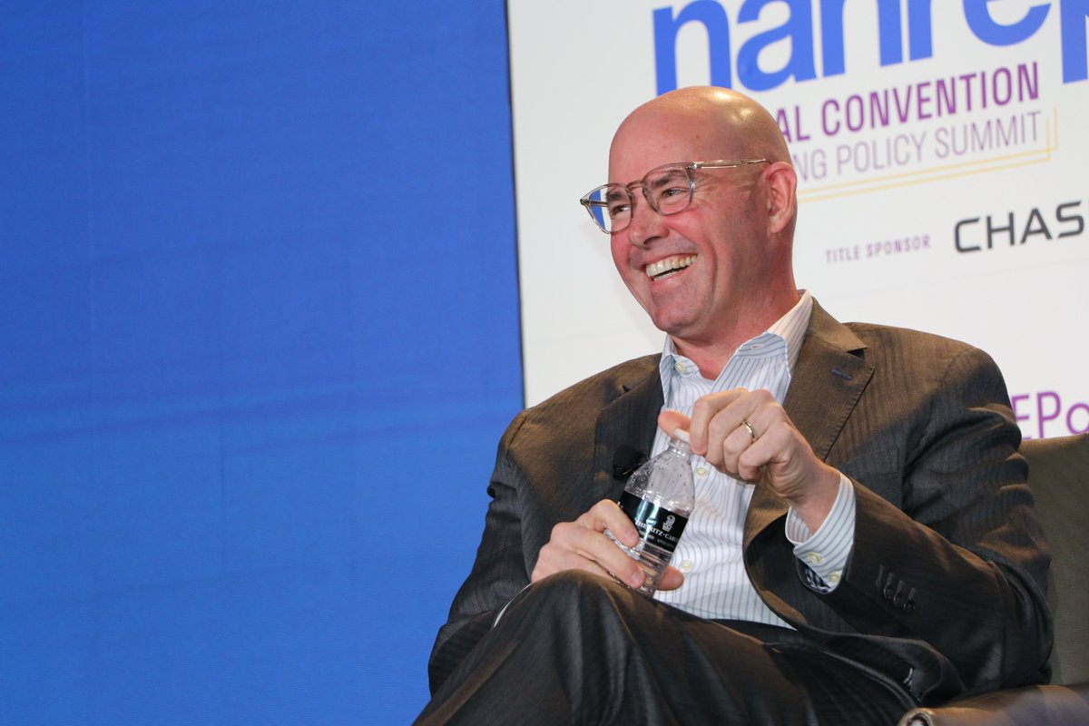 NAHREP's tweet photo. "What we're trying to do is not only hit our commitments but institutionalize those changes and demonstrate that a commitment to equity is a good business decision."-Mark O'Donovan, CEO of Home Lending, @Chase National Convention &amp; Housing Policy Summit #nahrepcon #policymatters https://t.co/Kznly1CdFI