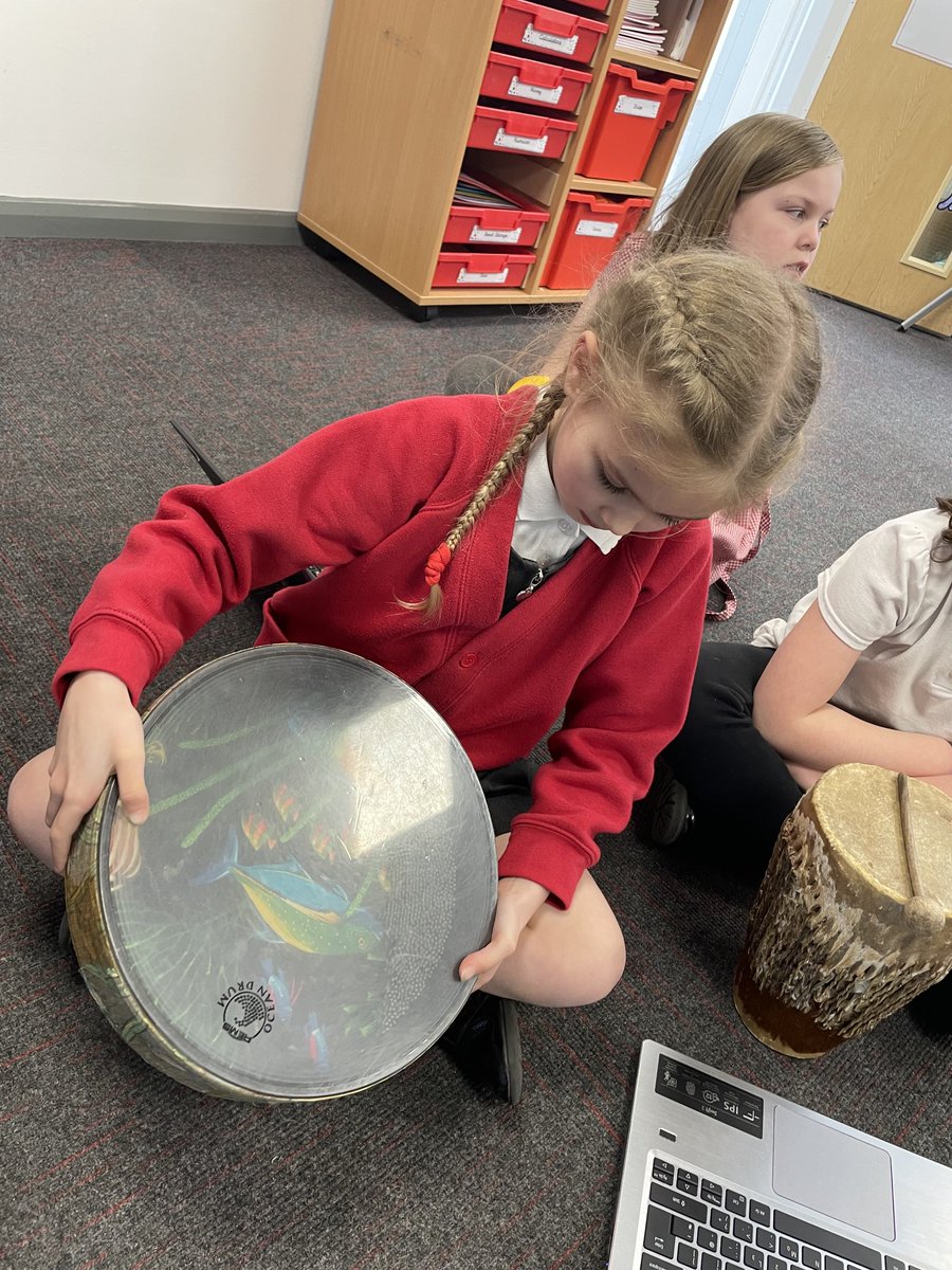 Accprimary's tweet photo. Year 3 have enjoyed celebrating the end of our music unit by sharing their compositions with our partner class at @WooldenHill via teams. #ACCmusic #ACCIT https://t.co/435mNvjQT8