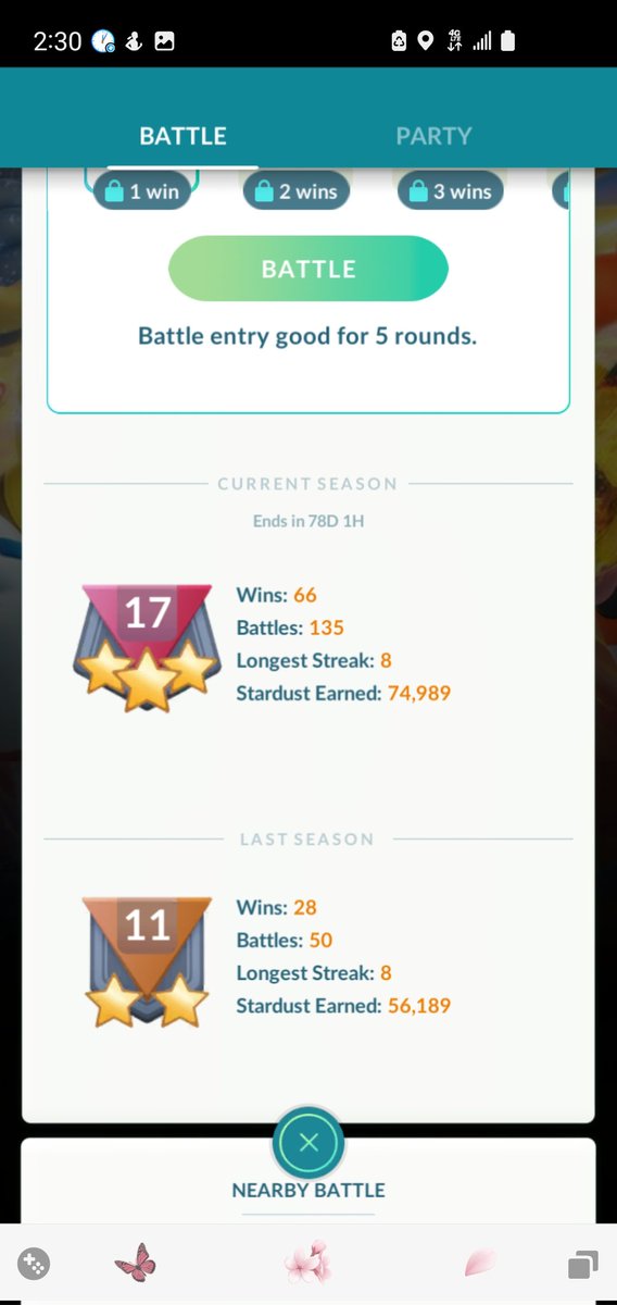 BlackUniGryphon's tweet photo. Still not amazing... but I got to #Rank17 Try some more later. #GOBattleLeague #PokemonGO #GBL https://t.co/i9yaNtXGIf