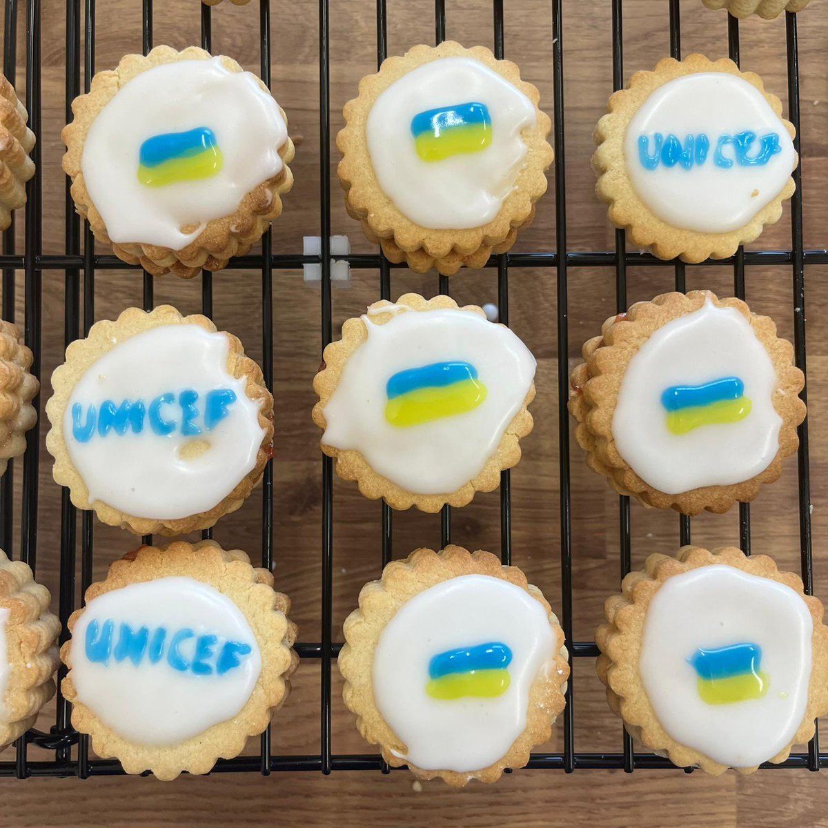 We stand with Ukraine 🇺🇦 
BPS would like to invite our school community to visit our Donation Station tomorrow between 2.40pm and 3.10pm. Members of the RRS committee will be there to accept your donation and give you a tasty biscuit baked and decorated by our pupils 🍪 <a href="/UNICEF/">UNICEF</a>