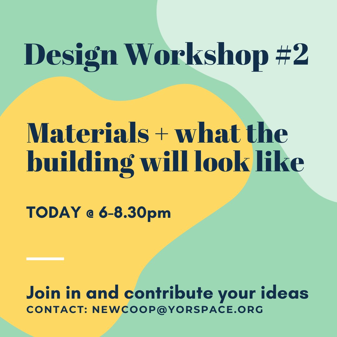 📢  REMINDER: TODAY @ 6-8:30pm! 

People of Burton Green! Join us at our Design Workshop #2 at Morrell House.

We want to meet you and hear your ideas! 💬

Please share &amp; come down to chat about what we should do with Morrell House.

cc <a href="/Yorspace/">YorSpace</a>