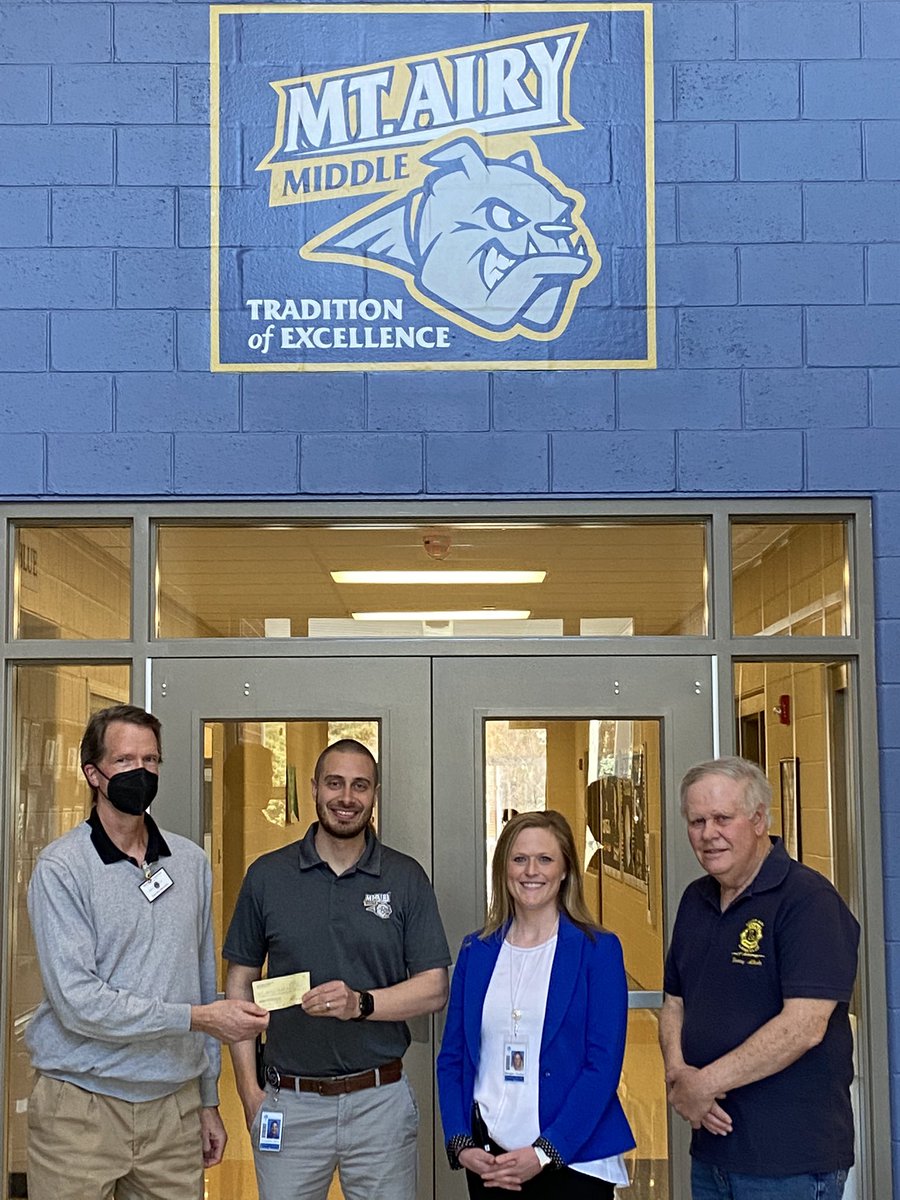 ChrisHynes18's tweet photo. A special thanks to our Mt. Airy Lions Club for their unbelievable generosity on funding our new Physical Education shed. The shed will help us efficiently store/access physical education equipment and will allow us to maximize our instructional space inside! Very grateful! https://t.co/7RD0abkOxI
