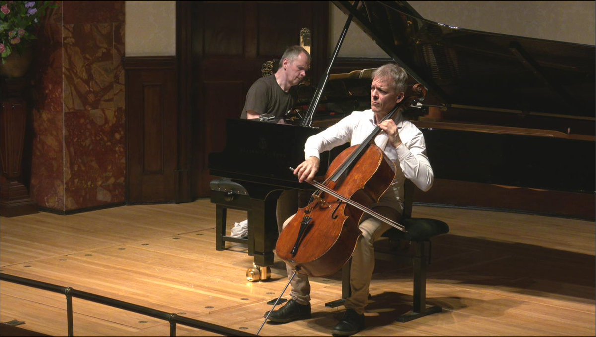 Alban Gerhardt &amp; Steven Osborne rehearsing for tonight's concert. 
This recital marks the 25th anniversary of @albancello's  first appearance at Wigmore Hall 👏