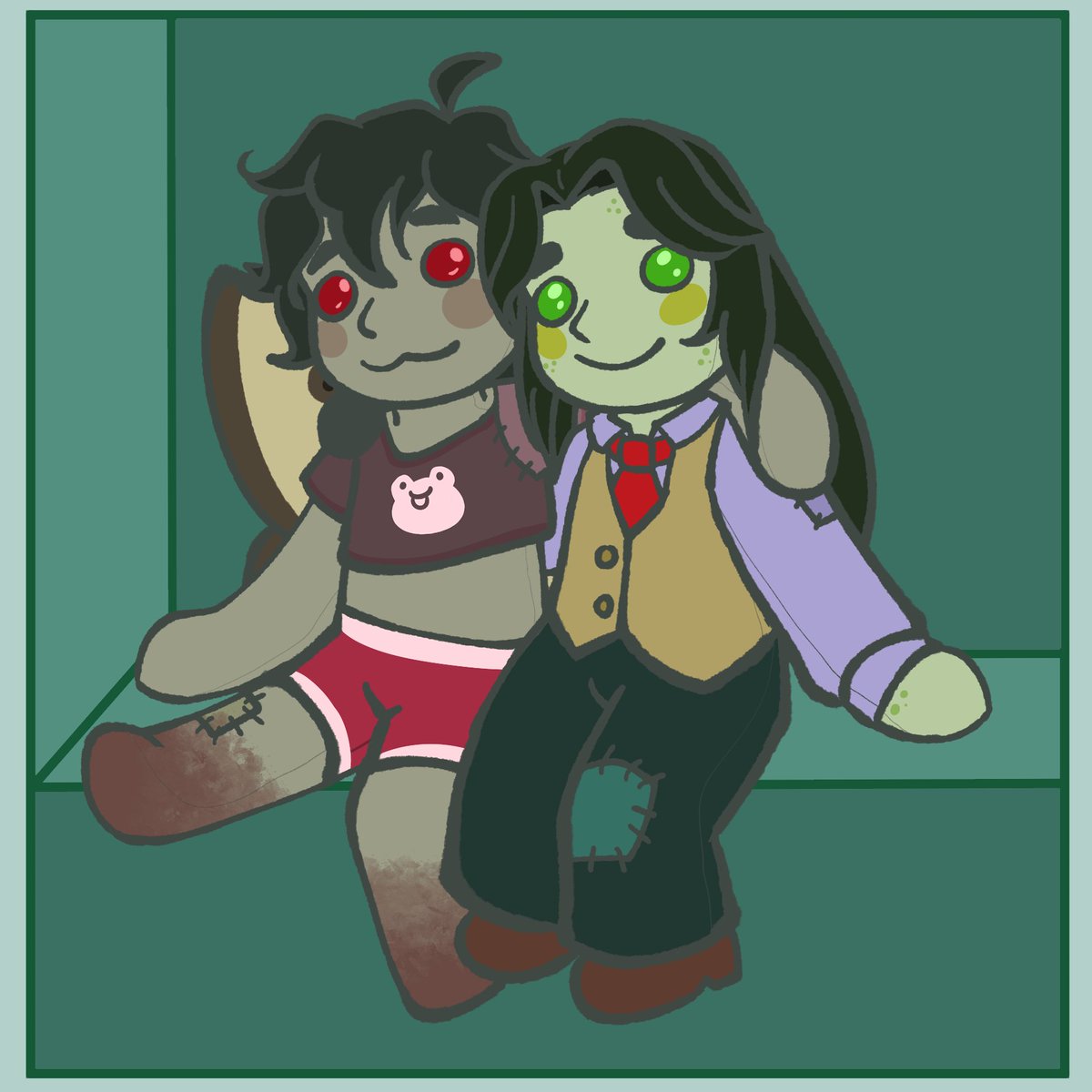 BrambleToad's tweet photo. Ahhhh!!! I'm not sure what i did but Olive is having our little toadling soon! (For reals we're settled in delivery🥰) It's quite a bit sooner than expected but we'll be around!! lovely art by @/_caeliris and @/SundaeStitches
We love you all!!
❤️❤️🧚♂️🐸❤️❤️ #BrambleToad https://t.co/pu8WaUwJ65