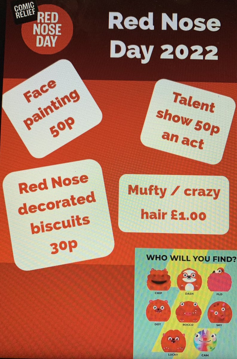 Please help our Cwmffrwdoer School Council raise all we can to support Comic Relief this Friday. Below is a letter and poster designed by council members to spread information about what will be going on. Please share. <a href="/cwmffrwdoer/">Cwmffrwdoer Primary</a> <a href="/KT_Matthews/">Katy Matthews</a>