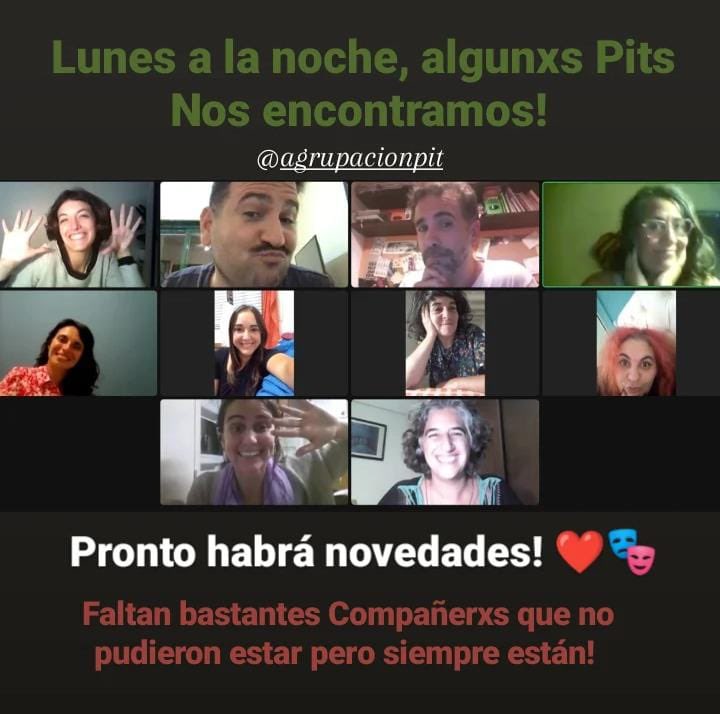 Lunes de encuentro Pit. 
Siempre un espacio de crecimiento, de escucha y de reforzar la red donde nos sentimos acompañadxs. 

Ser Independiente no tiene porqué  significar que estamos solxs. 

Acá nos juntamos a Pensarnos y buscar maneras de ayudarnos a crecer. 

Gracias!