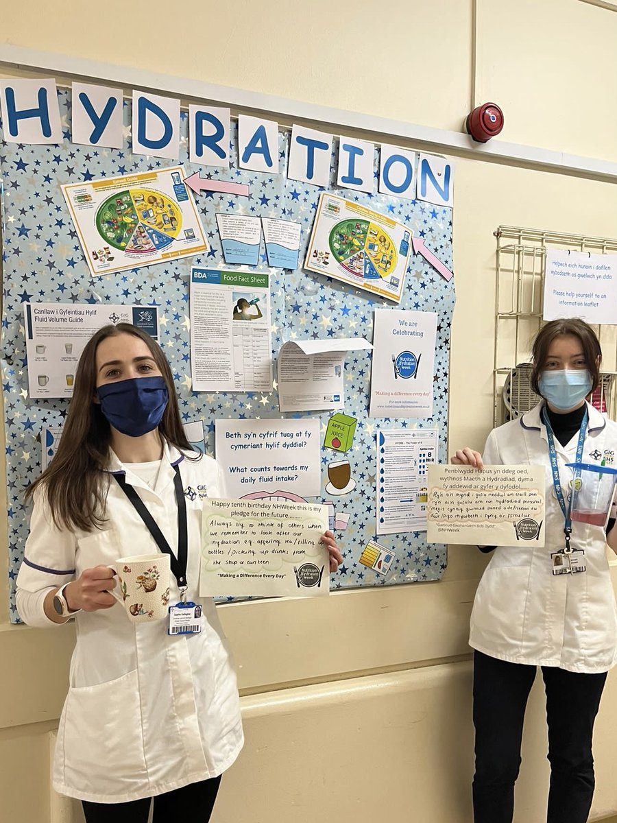 Heddiw yn ysbyty Singleton gwnaeth y tîm Deietegol eu haddewidion.
 
Today in Singleton hospital the Dietetic team made their pledges #NHWeek2022 #NHWeek