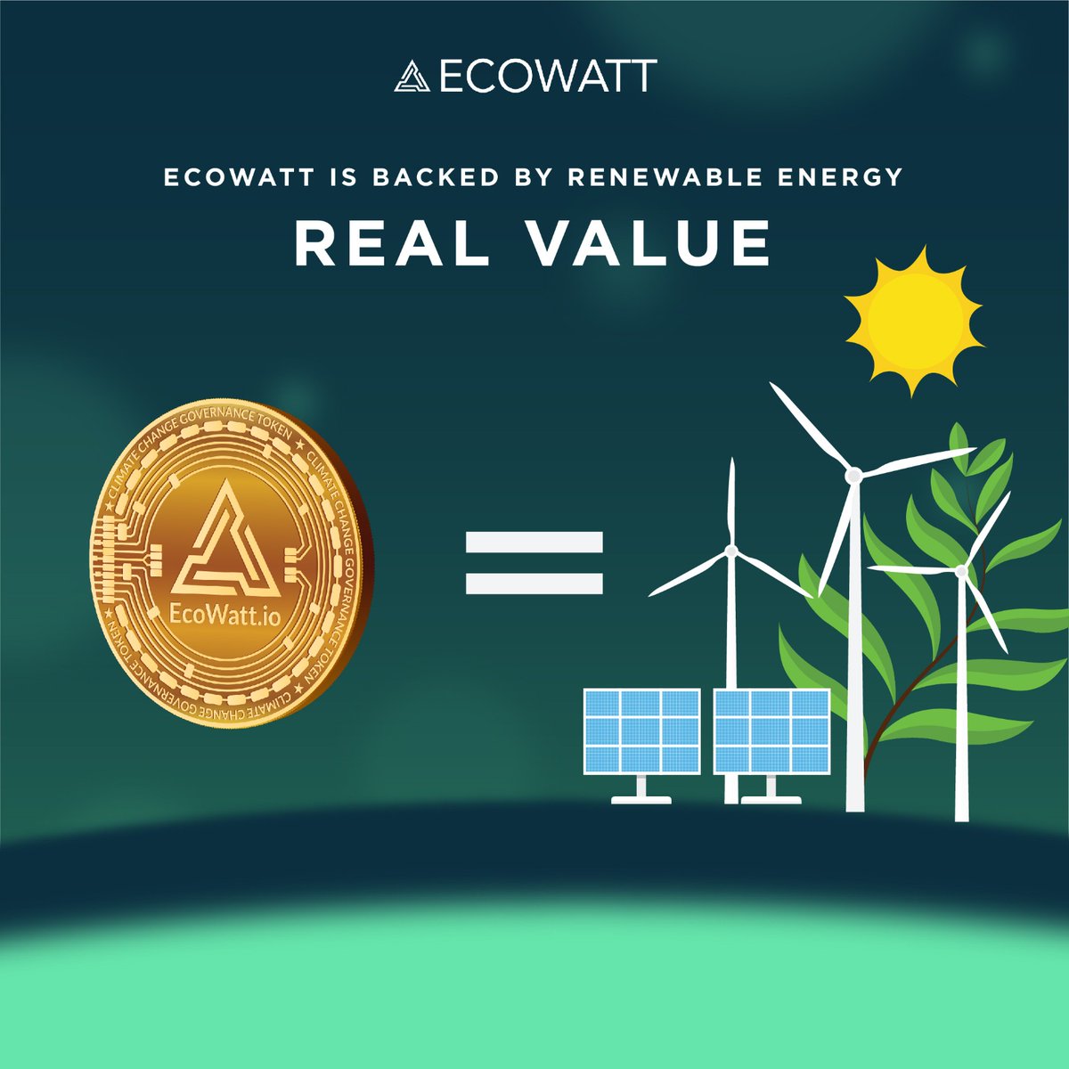 EcoWattOfficial's tweet photo. Value VS. Hype⚖️
The risks are always there–there is always a chance for people to loose interest over a night and for your money to be gone when you wake up.But in the case of Ecowatt – each EWT will always be backed up by minimum 1Watt of renewable power, no matter the price!💡 https://t.co/Z8C1gzLiDc