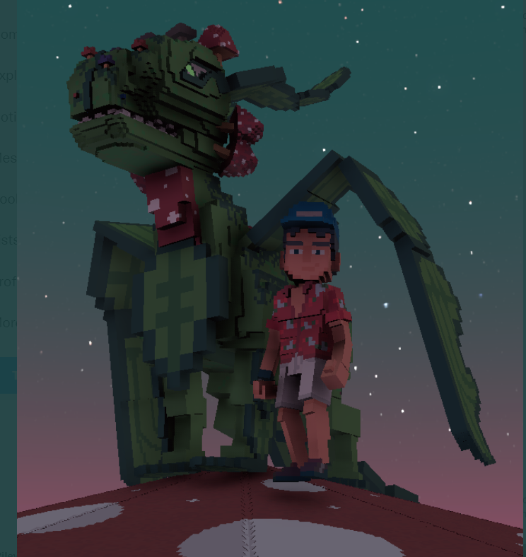 EvieSopiaK's tweet photo. @TheSandboxGame I just participated in the daily #SandboxAlphaS2Contest for a chance to earn up to 1,000 $SAND! Starting March 15 - Selfie with the mushroom dragon. Check out my screenshot below! 👇 #SandboxAlphaS2 https://t.co/j3IKjh7Z1S