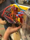 49erMiners's tweet photo. We are back from spring break! A lot of wires and a lot of progress! 

#ncspacegrant #nasarmc #lunabotics #49erminers https://t.co/CFe2UiGhyB