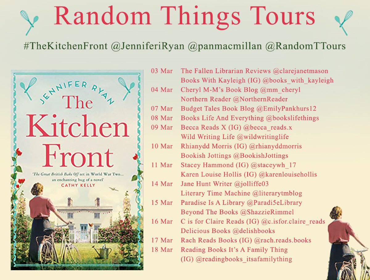 Paradi5eLibrary's tweet photo. New review: The Kitchen Front by Jennifer Ryan is “a lovely story of perseverance and acceptance”.

https://t.co/IJUM4YJNAU

⭐️⭐️⭐️⭐️

#BookReview #BookTweet @panmacmillan @JenniferiRyan @RandomTTours #TheKitchenFront https://t.co/Uh2O25WpZq