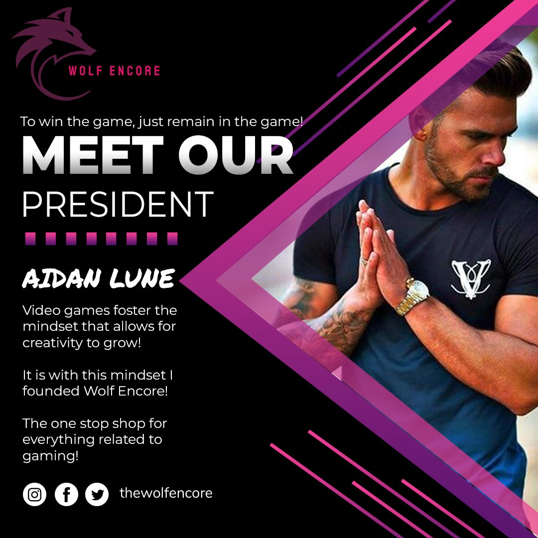 thewolfencore's tweet photo. Aidan Lune, President and Founder of Wolf Encore, would like to introduce himself today. He is a proud gamer of 36 years!
We would love to have you meet Aidan and the Wolf Encore team in Galway!
-TQ
#TUSStuart #wolfencore #videogames #meettheteam #gamingmerchandise https://t.co/Vj00YdPxkC