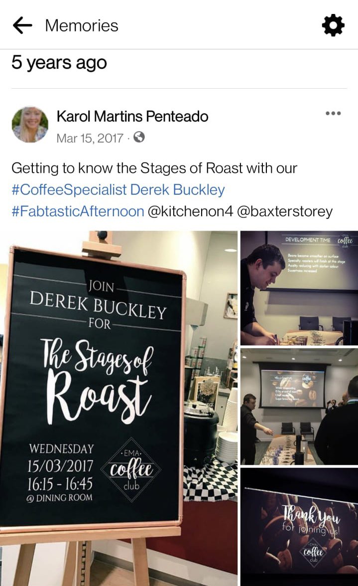 Karol Mart Penteado (@karolineikp) on Twitter photo Today 5 years agoโฆ WOW! What a pleasure to be part of your journey <a href="/derekbuc1984/">Derek Buckley</a> just like wine you only get better & better. #Legend #TopCoffeeTrainer Today 5 years agoโฆ WOW! What a pleasure to be part of your journey <a href="/derekbuc1984/">Derek Buckley</a> just like wine you only get better & better. #Legend #TopCoffeeTrainer