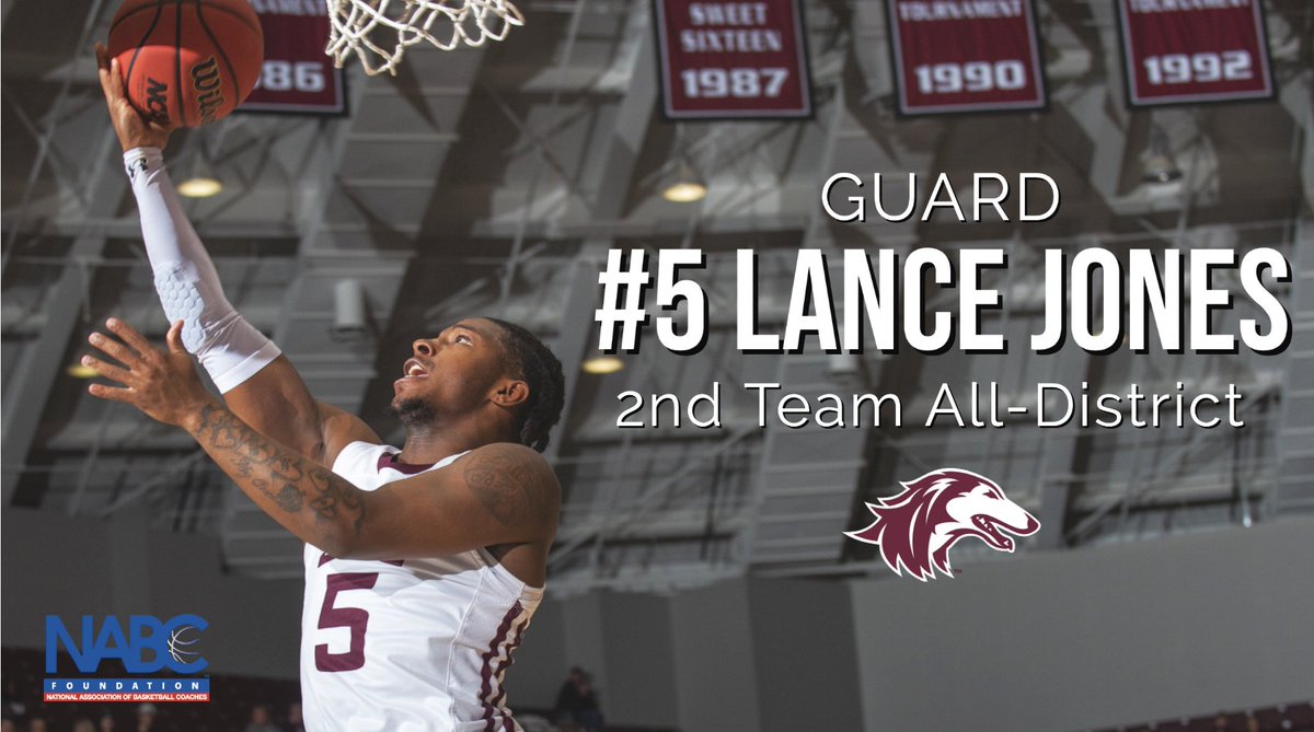 Congrats <a href="/LanceBuckets/">Lance Jones</a> on NABC All-District Second Team honors.
