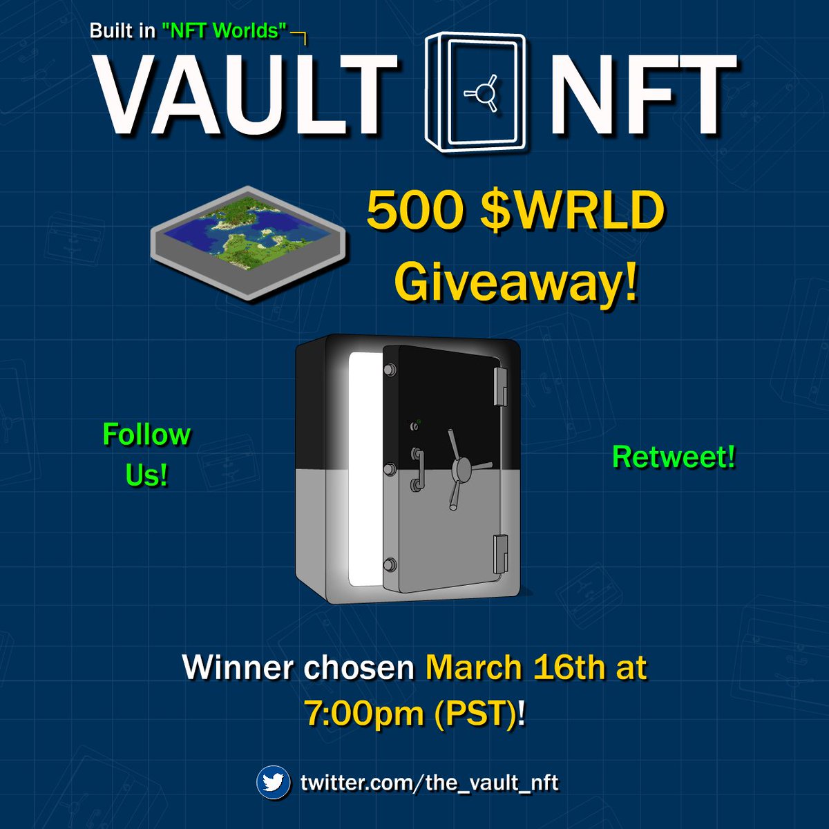 🌏🔥NFT Worlds | 500 x $WRLD Giveaway!🔥🌏

One lucky winner will receive 500 x $WRLD, to celebrate progress on our <a href="/nftworldsNFT/">NFT Worlds</a> build!

 🔓How to Enter🔓

✅Follow +❤️
✅Retweet
✅Comment + Tag

#vaultnft #giveaway #nftworlds #nftart #community #nftcollection #free $WRLD