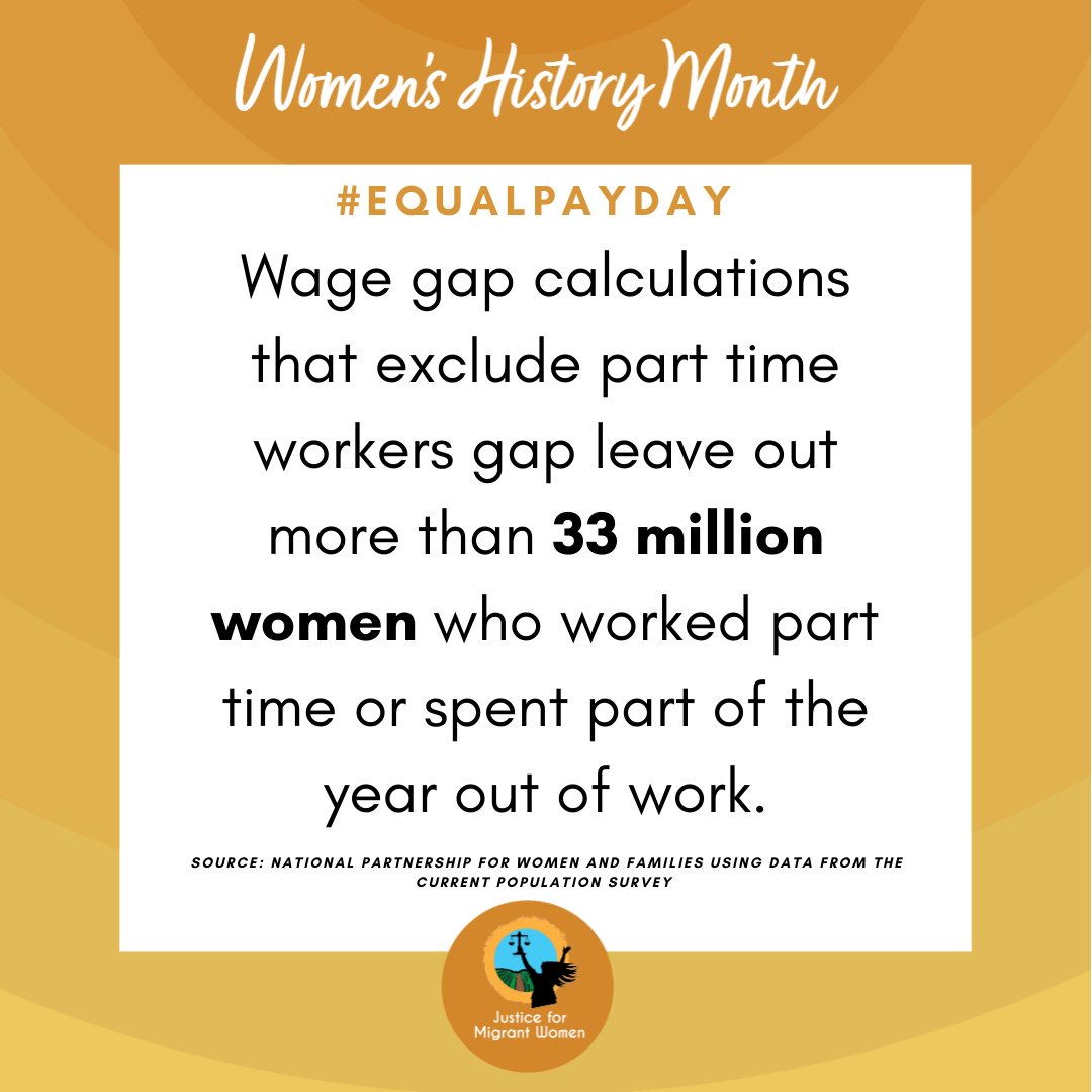 EqualPay2dayOrg's tweet photo. THIS is why we include part time workers in #wagegap calculations. 
#Equalpayday #equalpayday2022 https://t.co/nCkocllE78