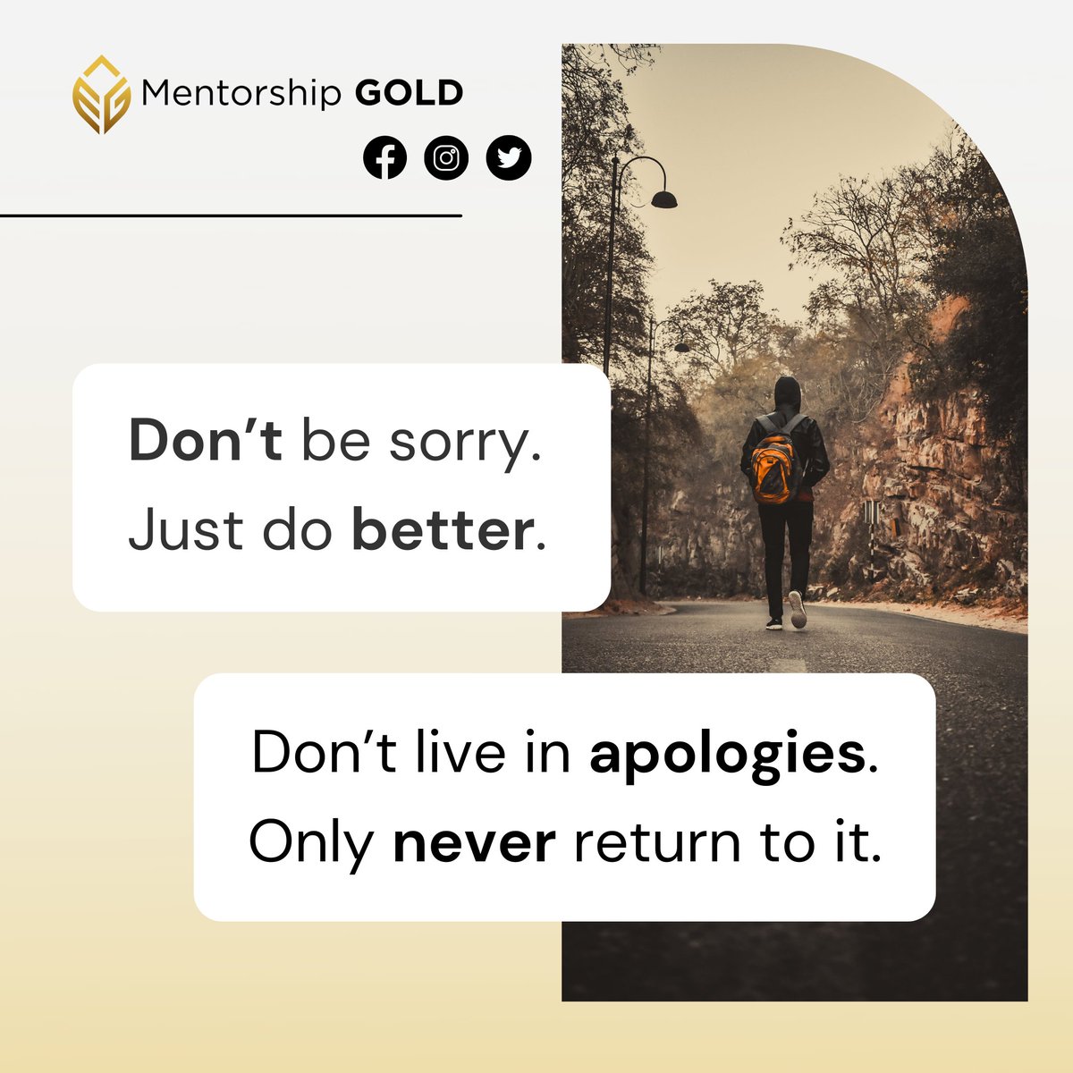 mentorshipGOLD's tweet photo. Refuse to stay in darkness. Never dwell in the past. Get back up, move forward and keep rising.
Find more Mentorship Gold content on the Shyju Mathew app - Available Now: Link in bio! https://t.co/z6bOGoPPQw