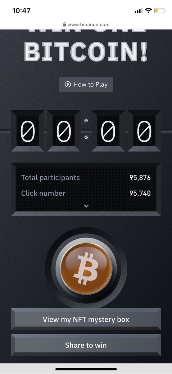 OmarHallabb's tweet photo. #BitcoinButton  #Binance  almost won 1 BTC ! https://t.co/lmlarsfjRa