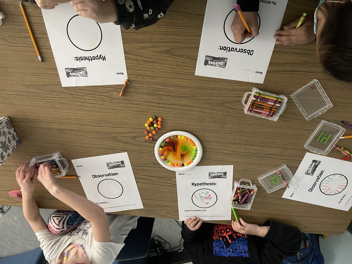 MsRadt_2nd's tweet photo. What happens to skittles when you pour water on them? Ask one of @MsRadt_2nd friends 😁 how our science experiment turned out! #science @Skittles #oneCCPS @Lovethekids16 @emilypyt13 @laura_prymak @SCESStars @samelilydia1 https://t.co/WtMJCmwBLR