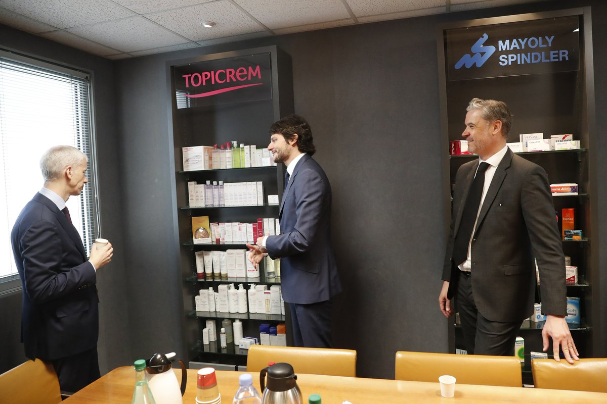 MayolySpindler's tweet photo. @franckriester  : « Mayoly-Spindler est un parfait représentant de ces entreprises qui jouent un rôle clé en matière de souveraineté et de rayonnement à l’international » https://t.co/cLdu2B7yx6