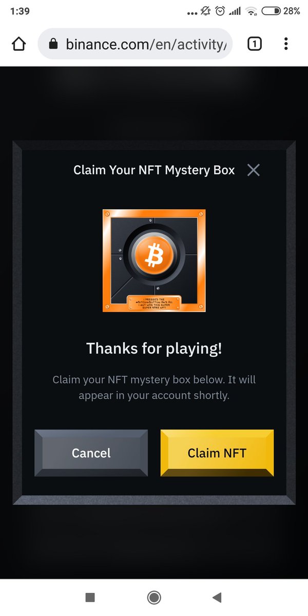 Fadilfrds1's tweet photo. Yuhuuu
#Binance #BitcoinButton https://t.co/9DBlNJzBV5