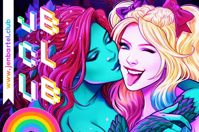 heyjenbartel's tweet photo. New post over at https://t.co/5QD4YhSlFm❤️‍🔥! A bit of process for my DC PRIDE 2022 Anthology variant cover, including a look at my original concepts, updated pencils, and aaaalllll the posters/flyers/stickers I drew for the background. 🏳️‍🌈✨ https://t.co/d4TepEAYEi