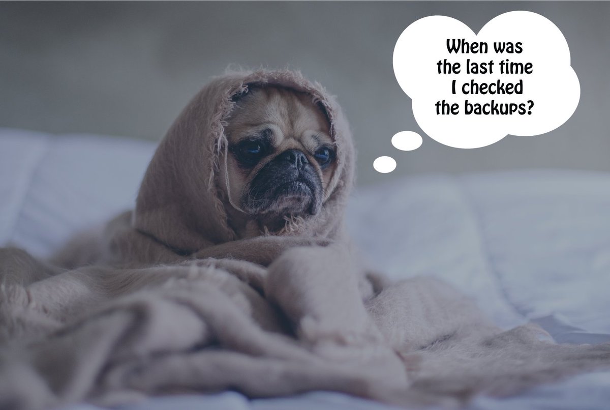 ThinkGard (@thinkgard) on Twitter photo How well do you sleep when the weather gets bad? Ever been lying in bed, late at night, during a storm, and thought, “ I hope the backups were good” or “Did I run the backups”? Stop Worrying. ThinkGard makes that go way with our fully managed hybrid-cloud solution. #backups How well do you sleep when the weather gets bad? Ever been lying in bed, late at night, during a storm, and thought, “ I hope the backups were good” or “Did I run the backups”? Stop Worrying. ThinkGard makes that go way with our fully managed hybrid-cloud solution. #backups