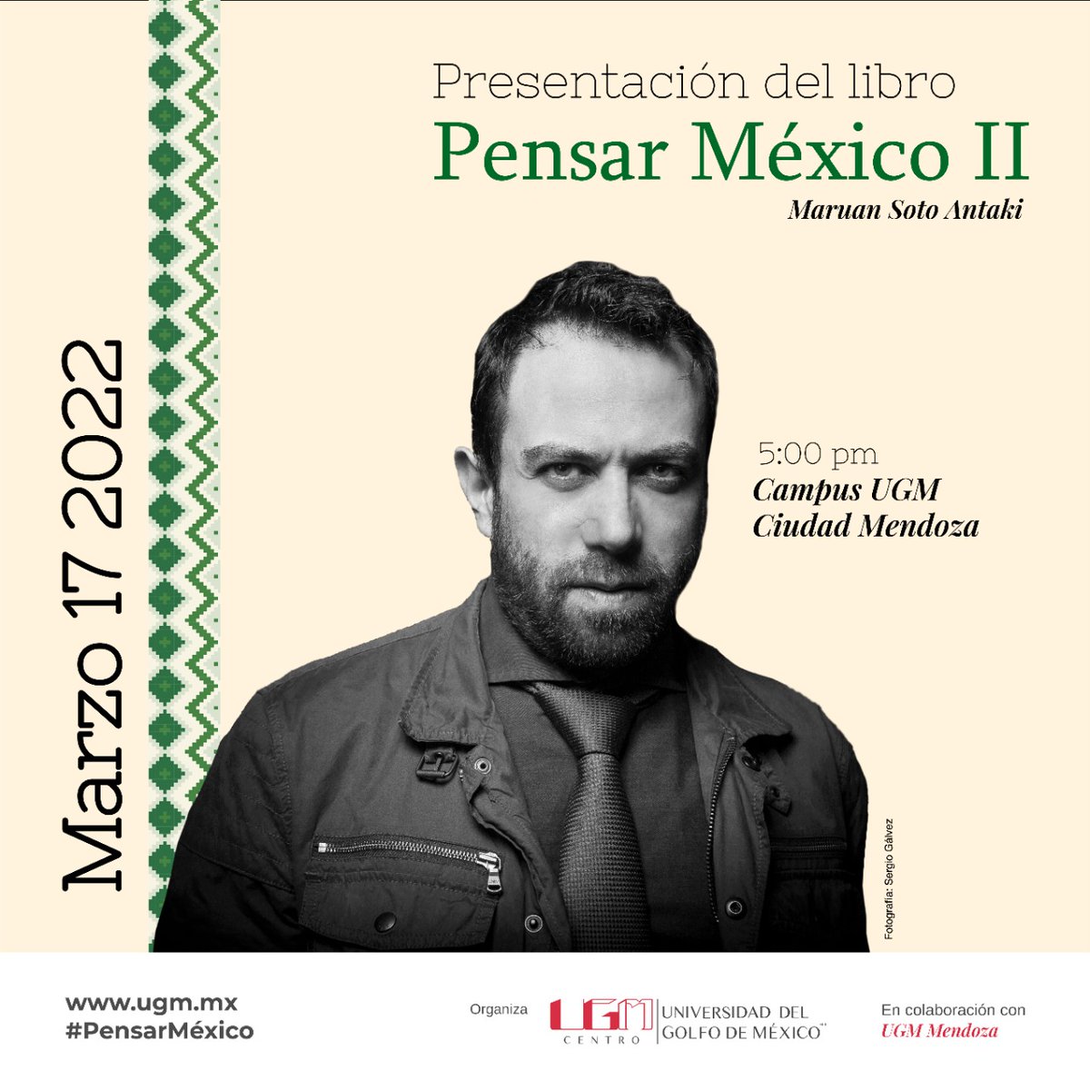 _Maruan's tweet photo. Este jueves y viernes, presentaciones de Pensar México II en Veracruz. Boca del Río y Cd. Mendoza. También transmisión en línea. Gracias @UGM_centro por la invitación. https://t.co/bGmfCOYtTc
