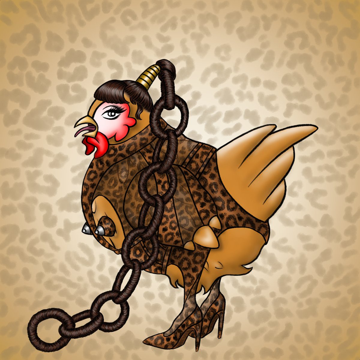 BarnFashionista's tweet photo. Another 1/1 has been revealed!!!🤩🐆

Who does this Kinky Chick remind you of?😉🌊

Minting now at https://t.co/zaeVVfohBi

#NFT #NFTCommunity #NFTCollection https://t.co/yWSE2GN07n