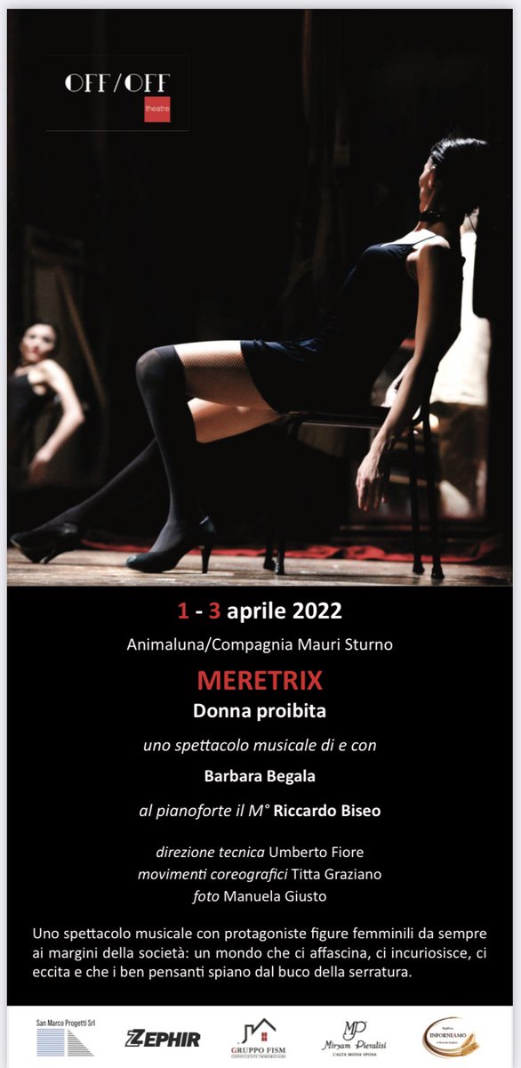 riccardobiseo's tweet photo. #meretrix @OffOffTheatre https://t.co/IobIuVsmlw