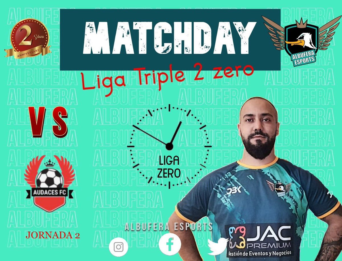 AlbuferaFC's tweet photo. MATCH DAY🎮⚽️
🏆@LigasZero 
🆚#AudacesFC 
⌚️ 22:20H
💼https://t.co/f6qLUcFC8Q

#AmuntAlbufera https://t.co/xvwRQoXcSe