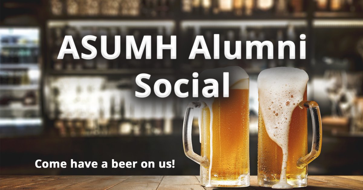 Have A Beer On Us! Come join the ASUMH Alumni Association at Rapp's Barren to learn about the Association and let us know what you would like to see us do. Alumni and friends of the Alumni Association are all welcome!

TUES, APRIL 5, 2022 AT 5 PM – 6 PM

*must be 21 to drink