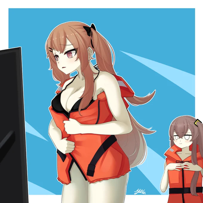 UMP姉妹
Skebありがとうございました～
#少女前线 #소녀전선 #ドールズフロントライン #ドルフロ 