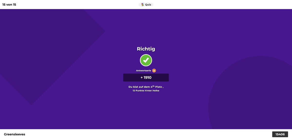 grsl76's tweet photo. Kahoot mit der #streamwurstbude und @Herr_Currywurst Alle Fragen richtig und dank delay am Schluss leider nur noch Platz 4.... Belastend! https://t.co/drd0EeZfBW