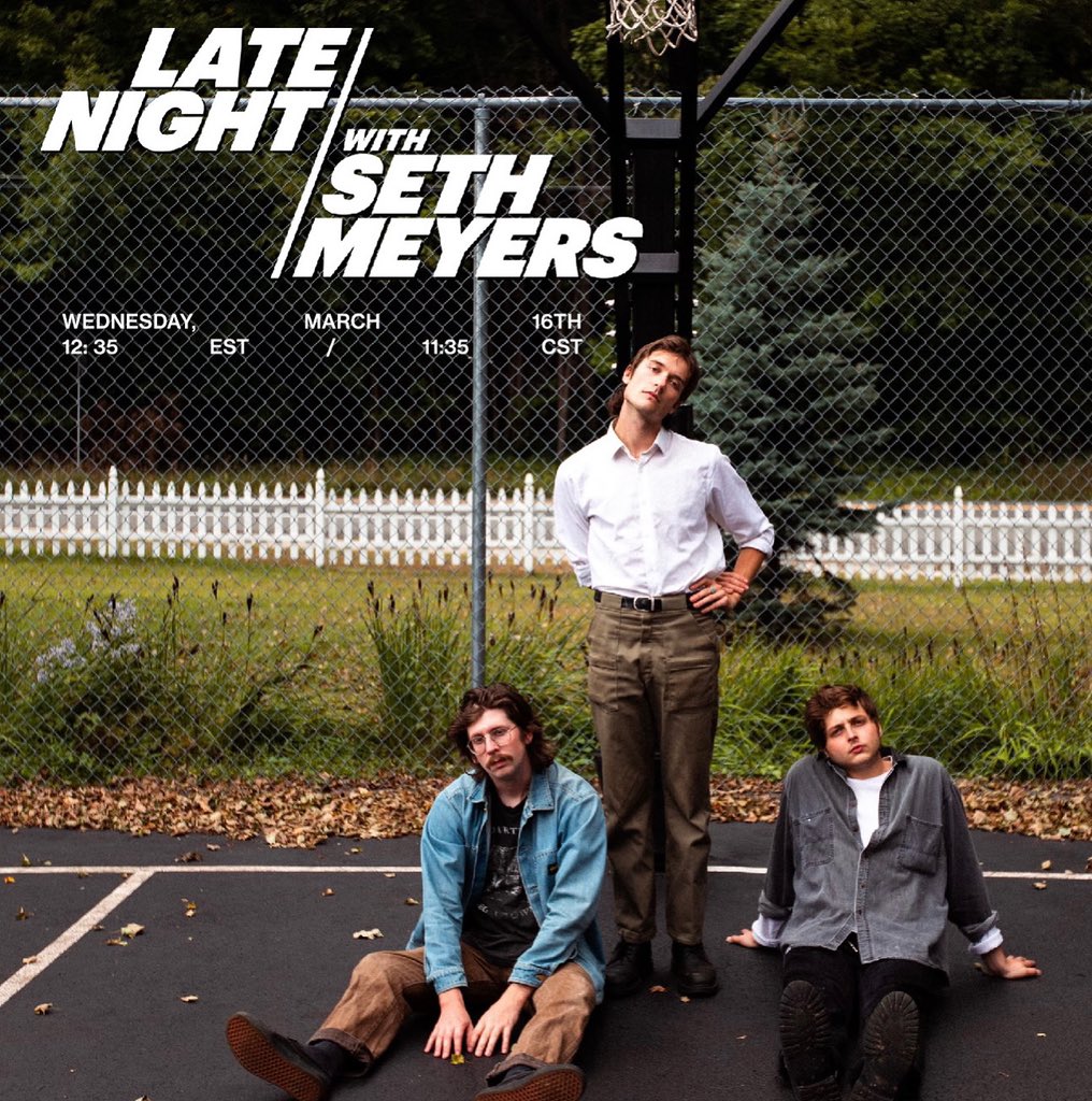 Vundabar_band's tweet photo. Tomorrow night is the night! tune in @ 12:35 EST to catch us on @latenightseth 👋🐸 https://t.co/RklunQN9Dj