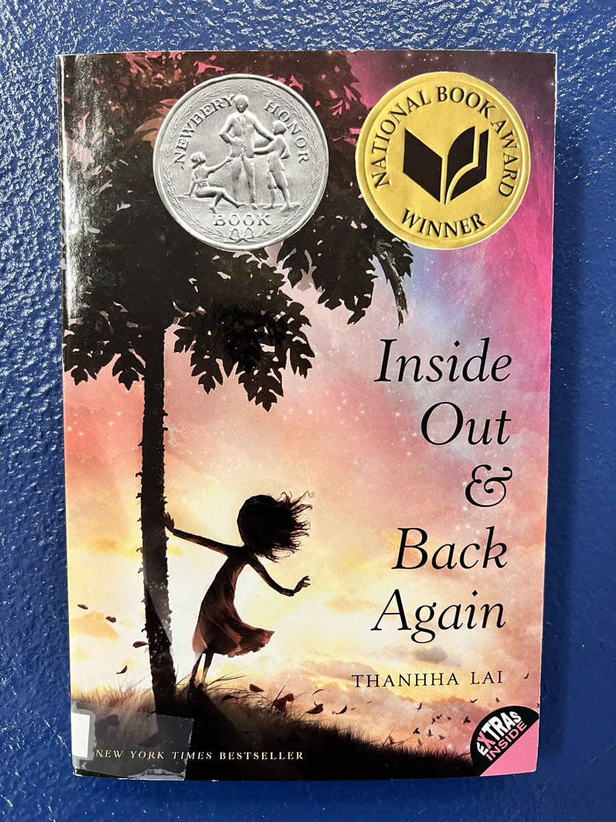 ellenhagan's tweet photo. Love, love #InsideOutAndBackAgain by @ThanhhaLai and the journey of Hà from Vietnam to America. This is a stunning novel in verse to add to your shelves. #WomensHistoryMonth https://t.co/jBftLj29JC