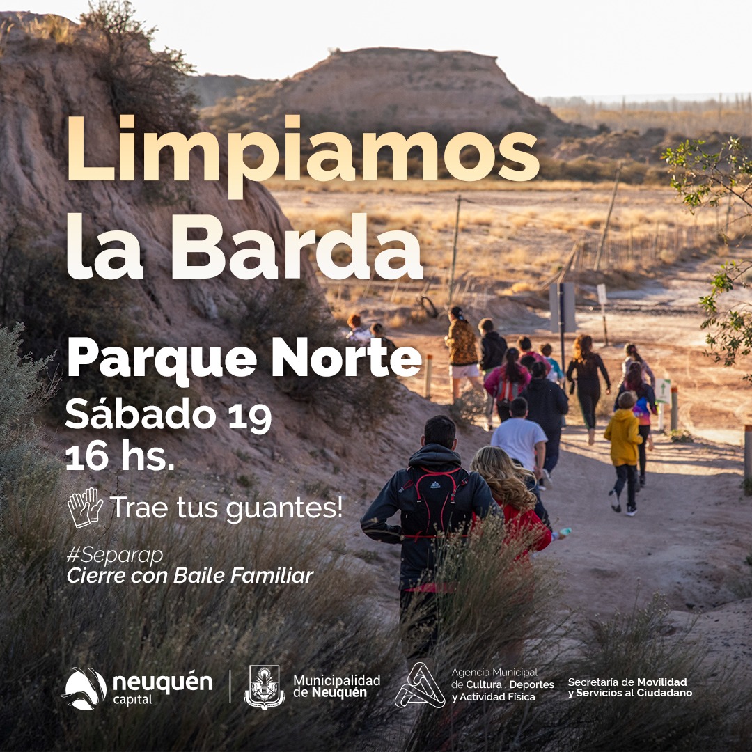 MauSerenelli's tweet photo. 📢 Agenda‼️
Este próximo sábado 19 a las 16 hs, te esperamos en el Mirador de Parque Norte para compartir una jornada de limpieza de nuestras bardas 🚮 ⛰️Vamos a separar la basura para que se reutilice.
#TeEsperamos 
Junto a la @MovyCiudadano y  el programa #Separap https://t.co/SLriv1KqnG